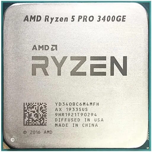 CPU AMD Ryzen 5 PRO 3400GE 4.00Ghz 4C 4MB AM4 CPU AMD Ryzen 5 PRO 3400GE 4.00Ghz 4C 4MB AM4
