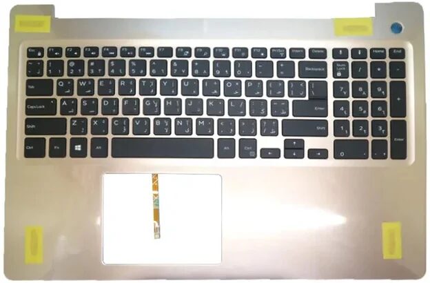 KB WITH PALMREST FOR NB DELL INSPIRON 15 (5570 / 5575) SLOVENIAN ROSE GOLD KB WITH PALMREST FOR NB DELL INSPIRON 15 (5570 / 5575) SLOVENIAN ROSE GOLD