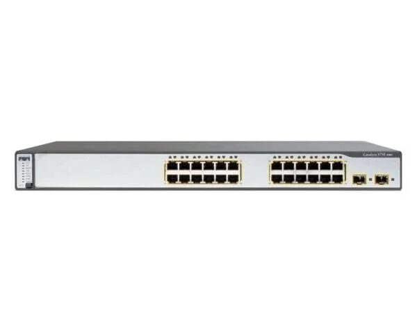 SWITCH CISCO WS-C3750G-24TS-E1U 24-Ports Gigabit (4) 1G SFP w/ Rkmnts SWITCH CISCO WS-C3750G-24TS-E1U 24-Ports Gigabit (4) 1G SFP w/ Rkmnts