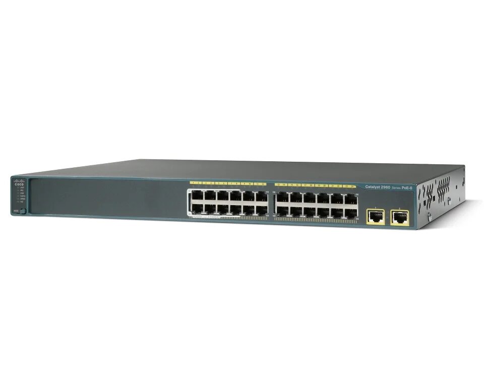 SWITCH CISCO 2960 24-Ports 10/100 2x1000BT w/ Rkmnts SWITCH CISCO 2960 24-Ports 10/100 2x1000BT w/ Rkmnts