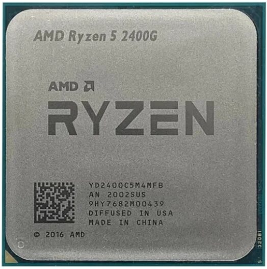 CPU AMD Ryzen 5 PRO 2400G 3.60Ghz 4C 4MB AM4 CPU AMD Ryzen 5 PRO 2400G 3.60Ghz 4C 4MB AM4