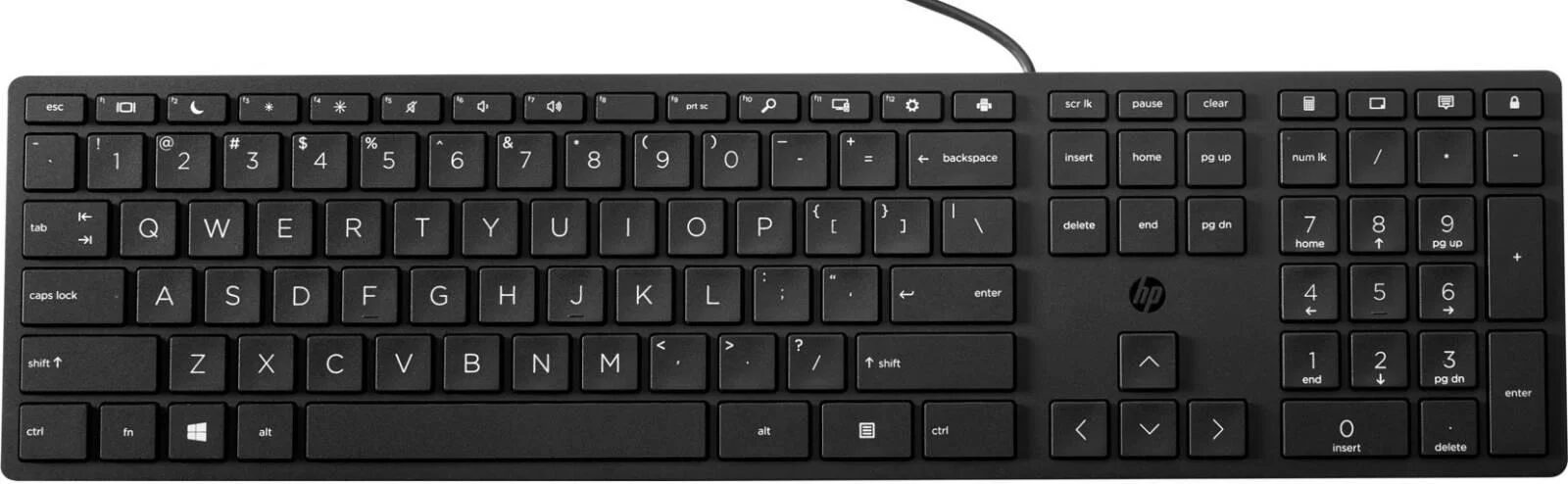 HP 320K Keyboard Wired USB Black English US NOB HP 320K Keyboard Wired USB Black English US NOB