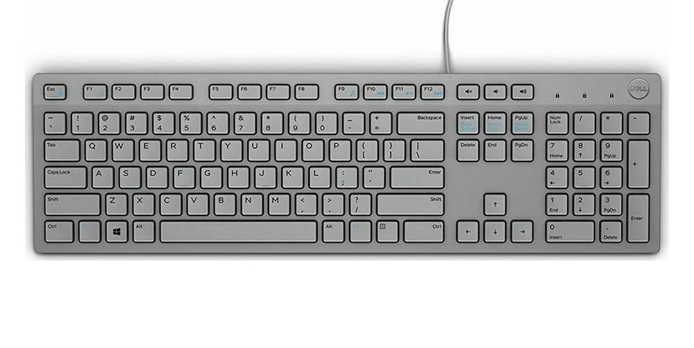 Dell KB216 Multimedia Keyboard Wired USB Grey French NOB Dell KB216 Multimedia Keyboard Wired USB Grey French NOB