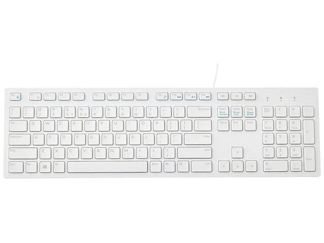 Dell KB216 Multimedia Keyboard Wired USB White French NOB Dell KB216 Multimedia Keyboard Wired USB White French NOB