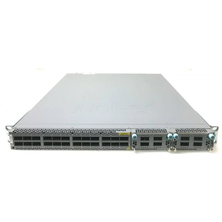 SWITCH JUNIPER QFX5100-24Q-3AFO 24-Ports Gigabit (24) 1G SFP w/ EX4600-EM-8F, 2x PSU 650W (JPSU-650W-AC-AFO) w/ Rkmnts SWITCH JUNIPER QFX5100-24Q-3AFO 24-Ports Gigabit (24) 1G SFP w/ EX4600-EM-8F, 2x PSU 650W (JPSU-650W-AC-AFO) w/ Rkmnts