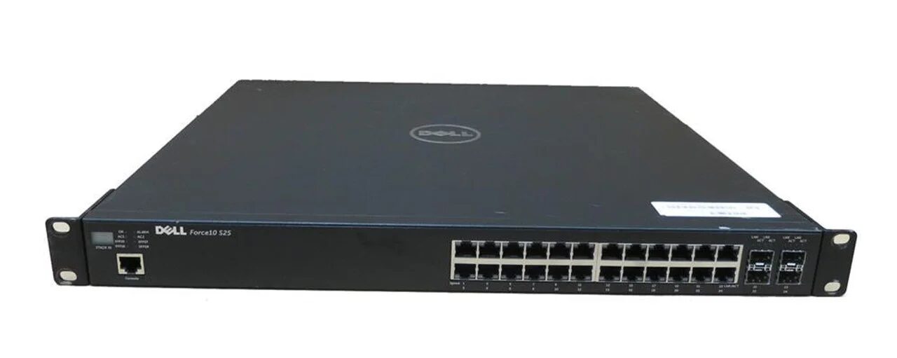 SWITCH DELL FORCE10 S25 KTKM4 24-Ports Gigabit w/ Rkmnts SWITCH DELL FORCE10 S25 KTKM4 24-Ports Gigabit w/ Rkmnts