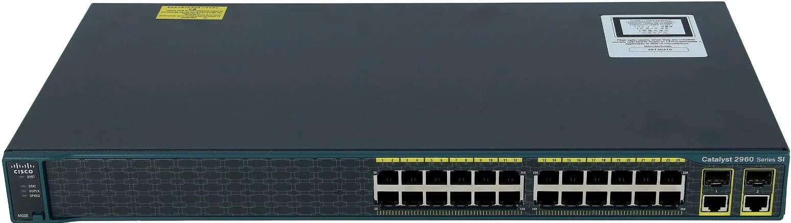 SWITCH CISCO WS-C2960-24TC-S 24-Ports 10/100 w/ Rkmnts SWITCH CISCO WS-C2960-24TC-S 24-Ports 10/100 w/ Rkmnts