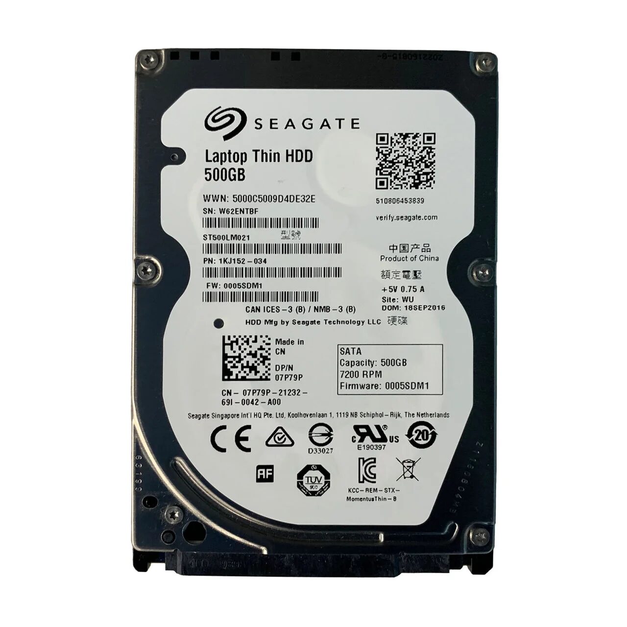HDD 500GB SSHD SATA 2.5" HYBRID HDD 500GB SSHD SATA 2.5" HYBRID