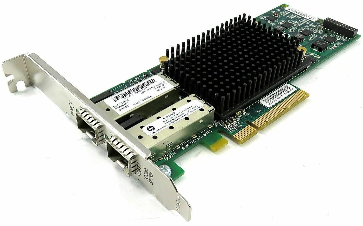 NIC HP NC552SFP 2-ports 10GB PCI-E F.P. NIC HP NC552SFP 2-ports 10GB PCI-E F.P.