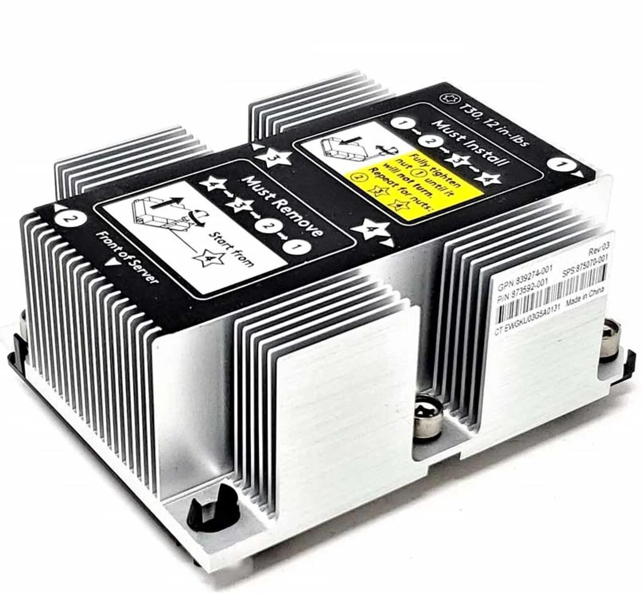 HEATSINK FOR SERVER HP PROLIANT DL380 G10 HEATSINK FOR SERVER HP PROLIANT DL380 G10