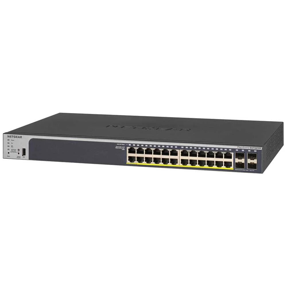 SWITCH NETGEAR FS728TP 28-Ports 10/100 (2) 1G SFP POE w/ Rkmnts SWITCH NETGEAR FS728TP 28-Ports 10/100 (2) 1G SFP POE w/ Rkmnts
