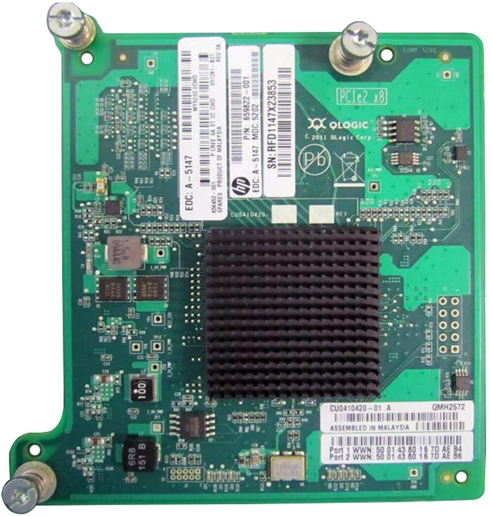 HP 8Gb QMH2572 Fiber Channel (FC) Host Bus Adapter (HBA) HP 8Gb QMH2572 Fiber Channel (FC) Host Bus Adapter (HBA)