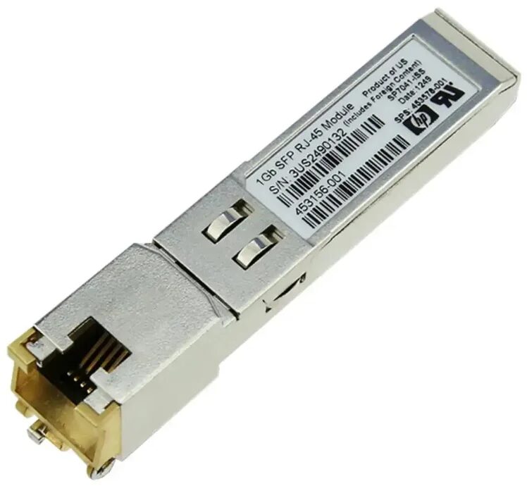 HPE BladeSystem c-Class Virtual Connect 1G SFP RJ-45 Transceiver HPE BladeSystem c-Class Virtual Connect 1G SFP RJ-45 Transceiver