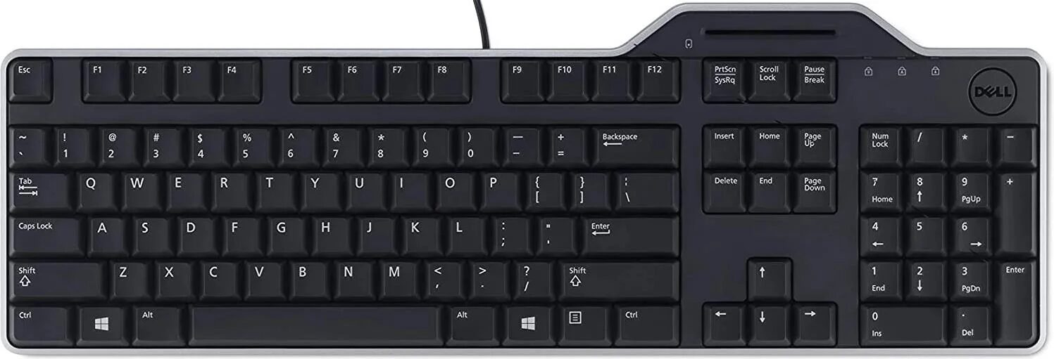 Dell KB813 Smartcard Keyboard Wired USB Black Swiss NOB Dell KB813 Smartcard Keyboard Wired USB Black Swiss NOB