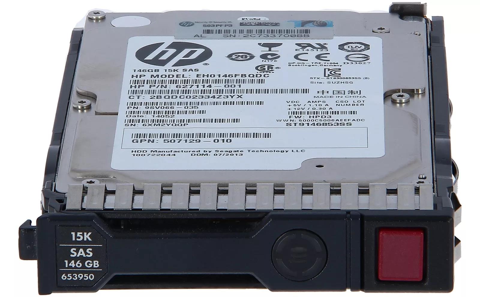 HDD HP 146GB SAS 6G 2.5" 15K HDD HP 146GB SAS 6G 2.5" 15K