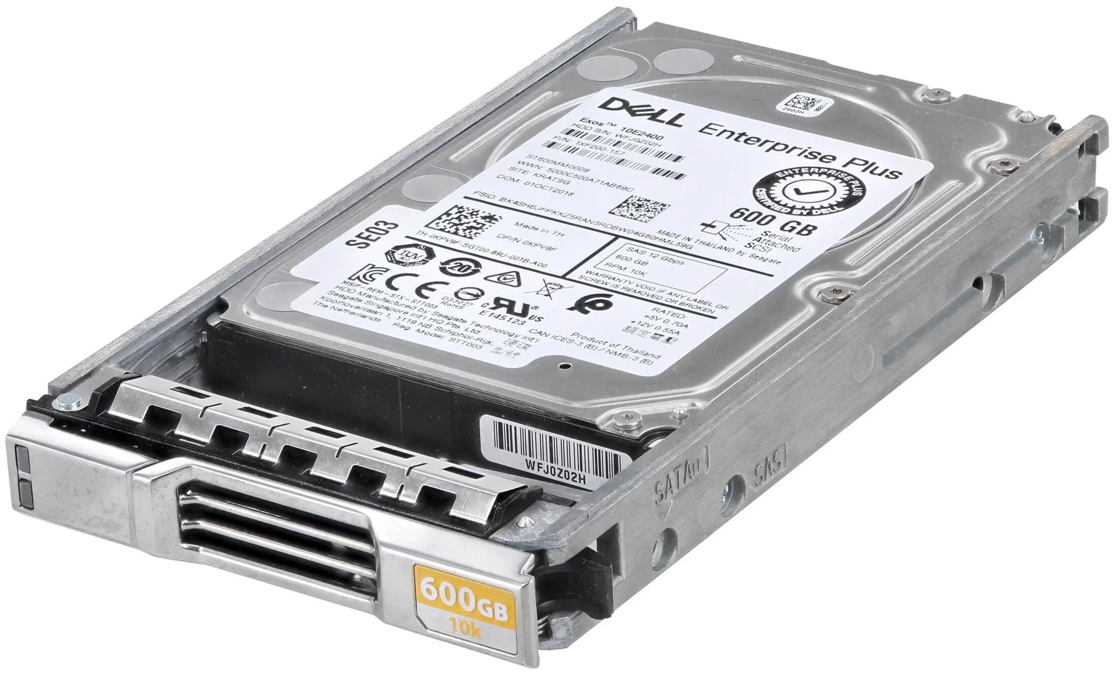 HDD DELL 600GB SAS 12G 2.5" 10K Compellent EMLC Enterprise HDD DELL 600GB SAS 12G 2.5" 10K Compellent EMLC Enterprise