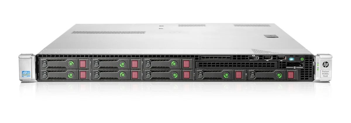 HP Proliant DL360p G8 (8xSFF) 2 x Xeon E5-2670 (8-Cores)/32GB/P420-1GB/331FLR/2x460W/No ILO/No Rails HP Proliant DL360p G8 (8xSFF) 2 x Xeon E5-2670 (8-Cores)/32GB/P420-1GB/331FLR/2x460W/No ILO/No Rails