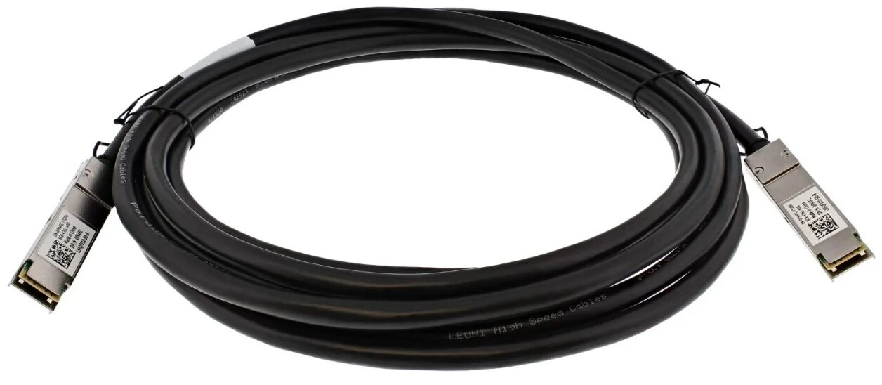 Cable Dell DAC-28-100G-5M Compatible 100G QSFP28 Passive Direct Attach Copper Twinax 5m QSFP-100G-CU5M NEW Cable Dell DAC-28-100G-5M Compatible 100G QSFP28 Passive Direct Attach Copper Twinax 5m QSFP-100G-CU5M NEW