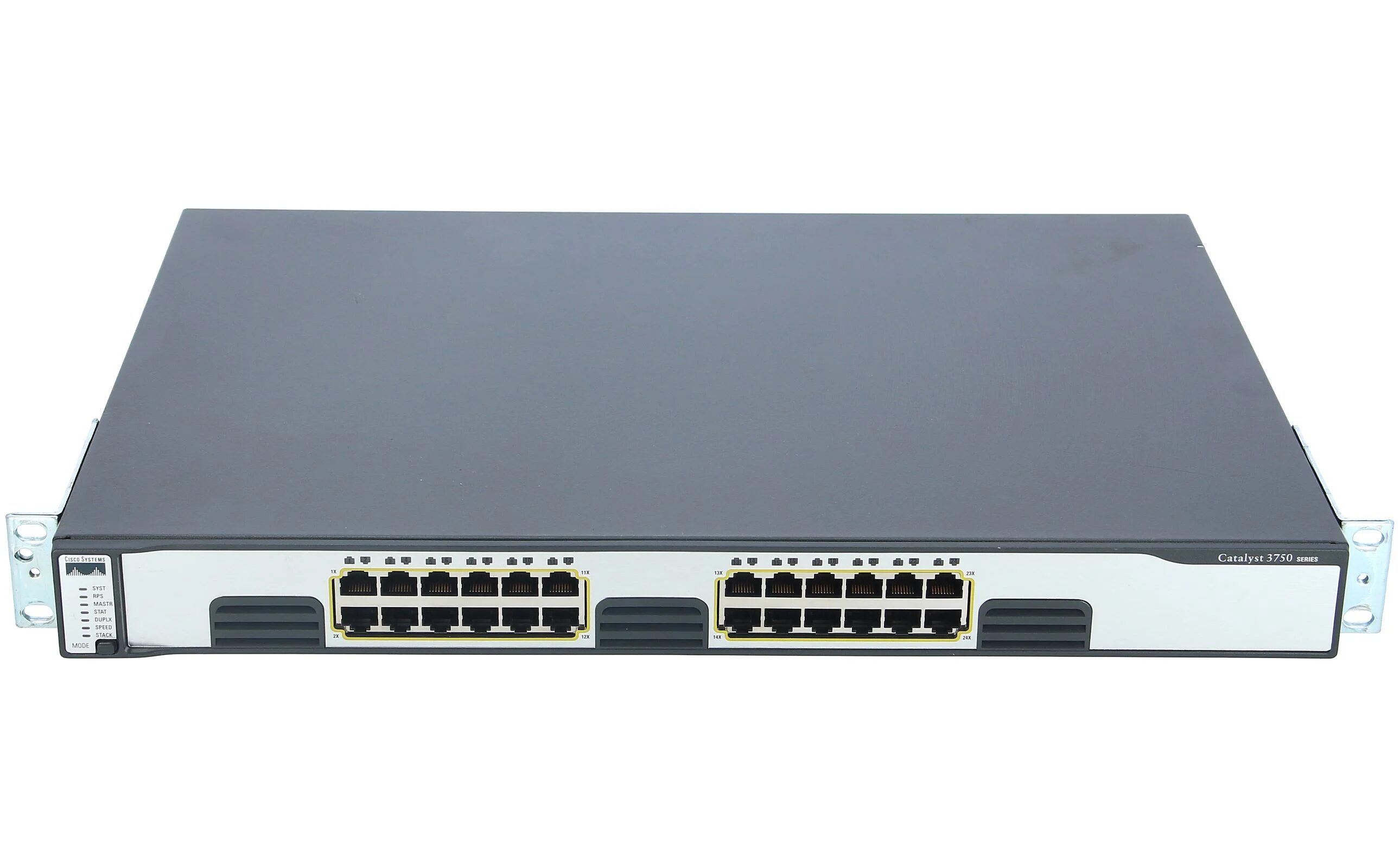 SWITCH CISCO WS-C3750G-24T-S 24-Ports Gigabit w/ Rkmnts SWITCH CISCO WS-C3750G-24T-S 24-Ports Gigabit w/ Rkmnts