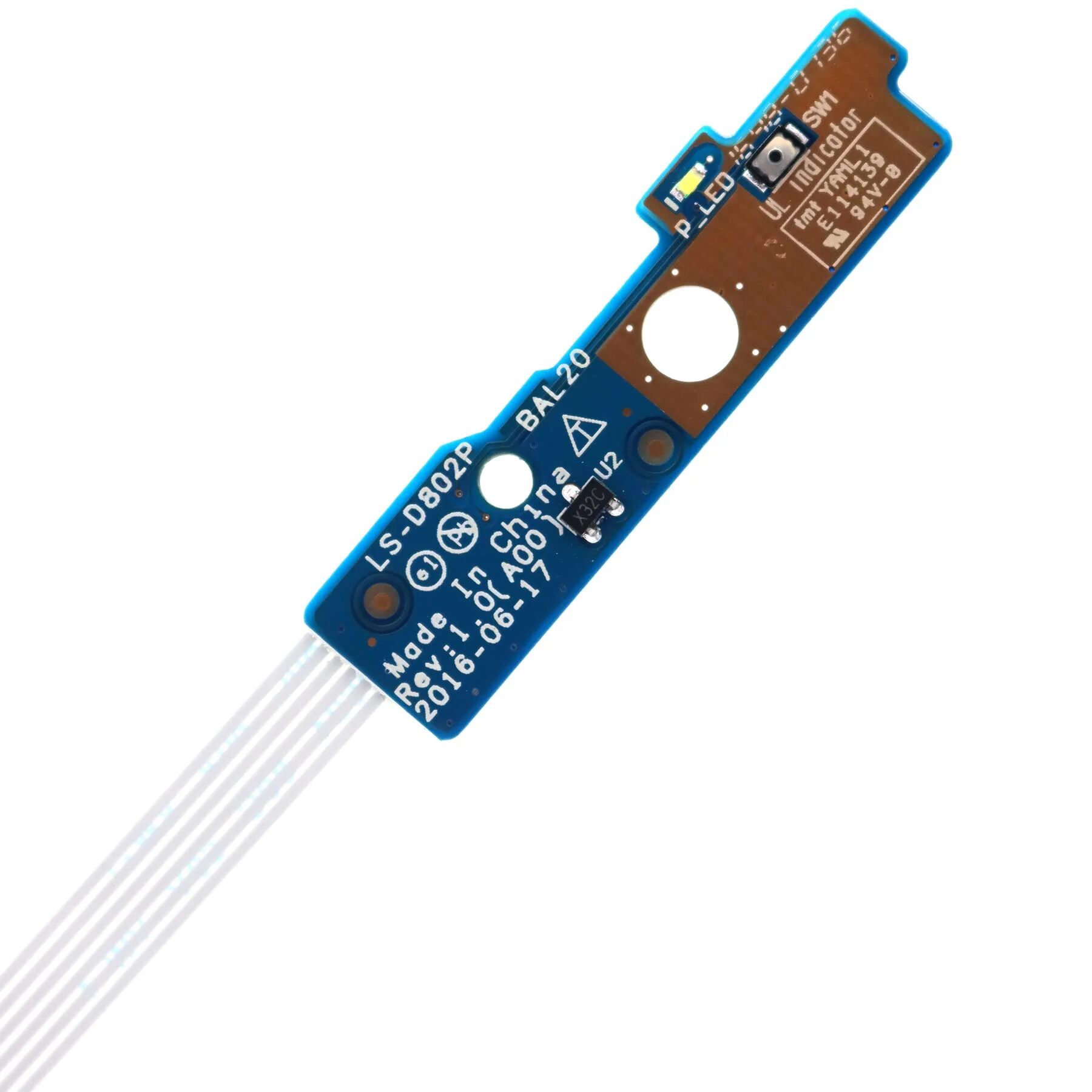 Power Button Board With Cable for DELL Inspiron 5567 5768 5565 Power Button Board With Cable for DELL Inspiron 5567 5768 5565