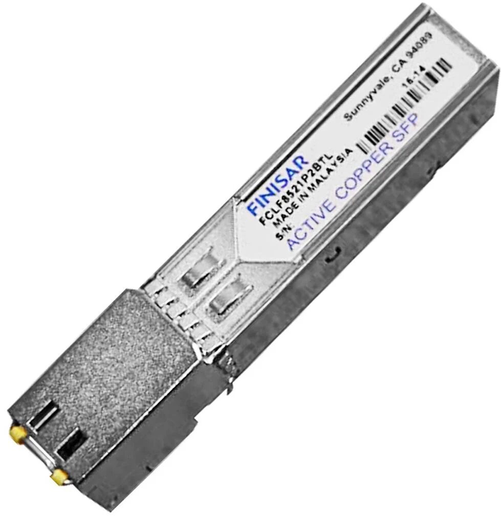 FINISAR 1GbE 1000BASE-T COOPER SFP TRANSCEIVER RJ-45 CONNECTOR FINISAR 1GbE 1000BASE-T COOPER SFP TRANSCEIVER RJ-45 CONNECTOR