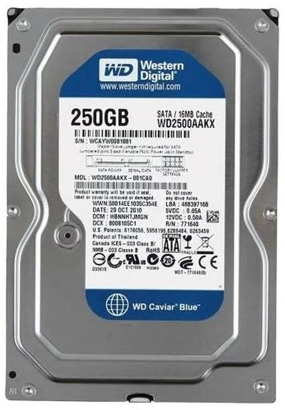 HDD WESTERN DIGITAL 250GB SATA 6G 3.5" 7.2K CAVIAR BLUE HDD WESTERN DIGITAL 250GB SATA 6G 3.5" 7.2K CAVIAR BLUE