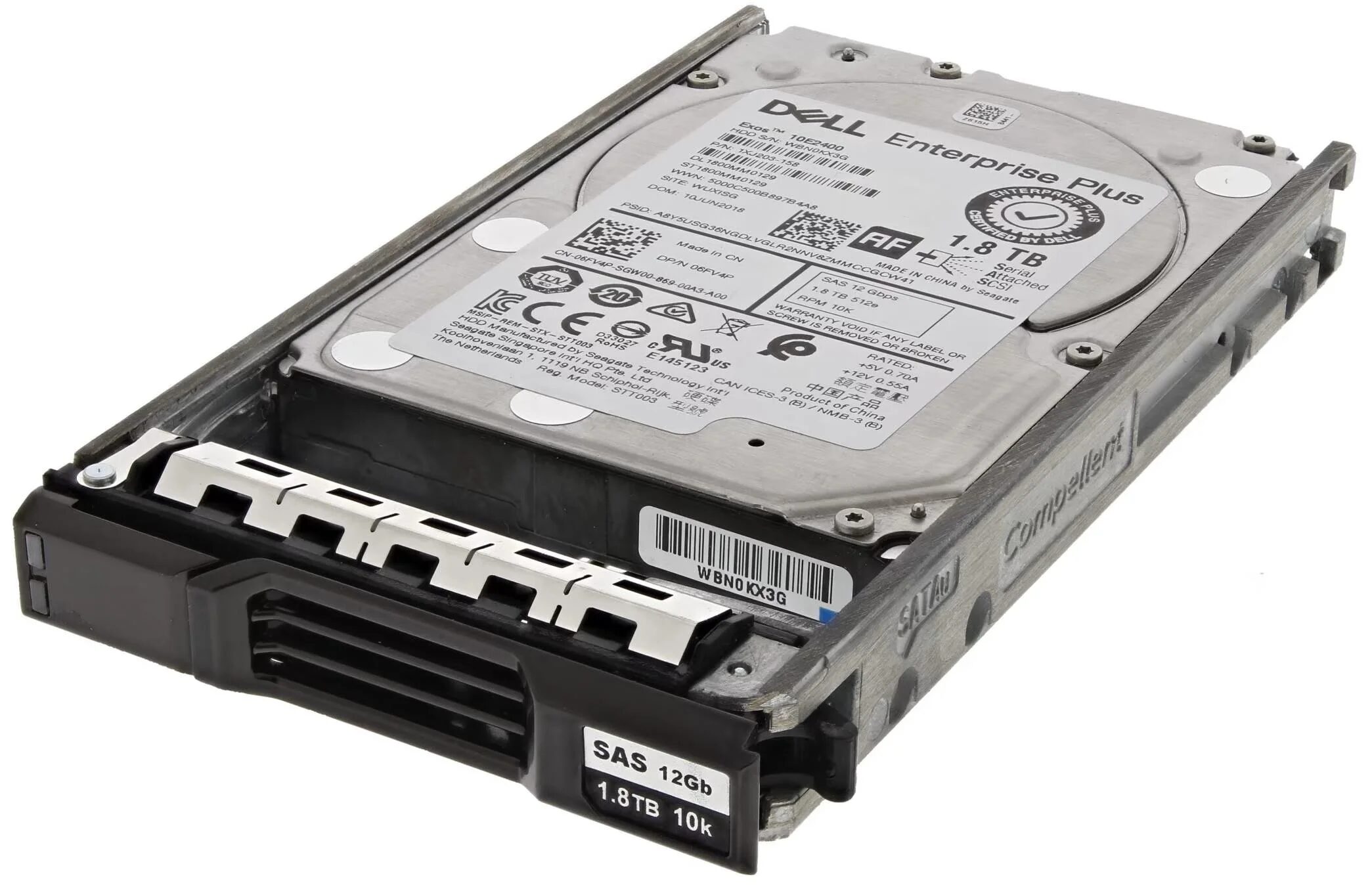HDD COMPELLENT 1.8TB SAS 12G 2.5" 10K 512e HDD COMPELLENT 1.8TB SAS 12G 2.5" 10K 512e