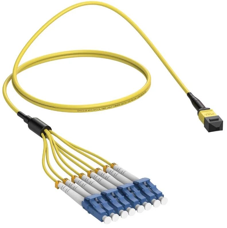 CABLE OPTICONX OM4 8 FIBER MTP(M)-LC 40G 10M NEW CABLE OPTICONX OM4 8 FIBER MTP(M)-LC 40G 10M NEW