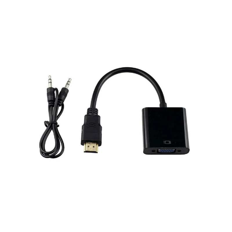 POWERTECH HDMI MALE - VGA FEMALE WITH AUDIO - Καινούριο
