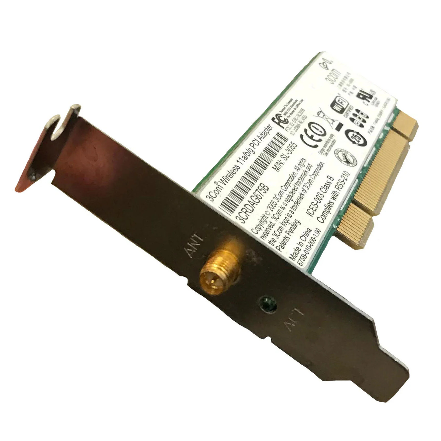 Ασύρματη κάρτα δικτύου 3Com 11a/b/g Low Profile Χωρίς Κεραία - GRADE A Ασύρματη κάρτα δικτύου 3Com 11a/b/g Low Profile Χωρίς Κεραία - GRADE A