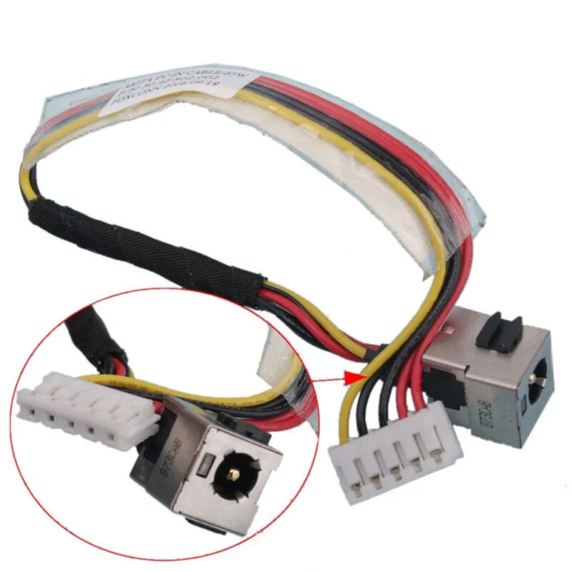 DC Jack Laptop HP Compaq DV2000 V3000 65W με καλώδιο - Καινούριο DC Jack Laptop HP Compaq DV2000 V3000 65W με καλώδιο - Καινούριο