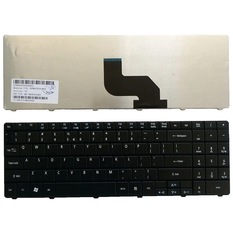 Πληκτρολόγιο Laptop Acer Aspire 5241 5541G 5732Z 5334 7715 E525 E627 E725 E527 E727 - Καινούριο Πληκτρολόγιο Laptop Acer Aspire 5241 5541G 5732Z 5334 7715 E525 E627 E725 E527 E727 - Καινούριο