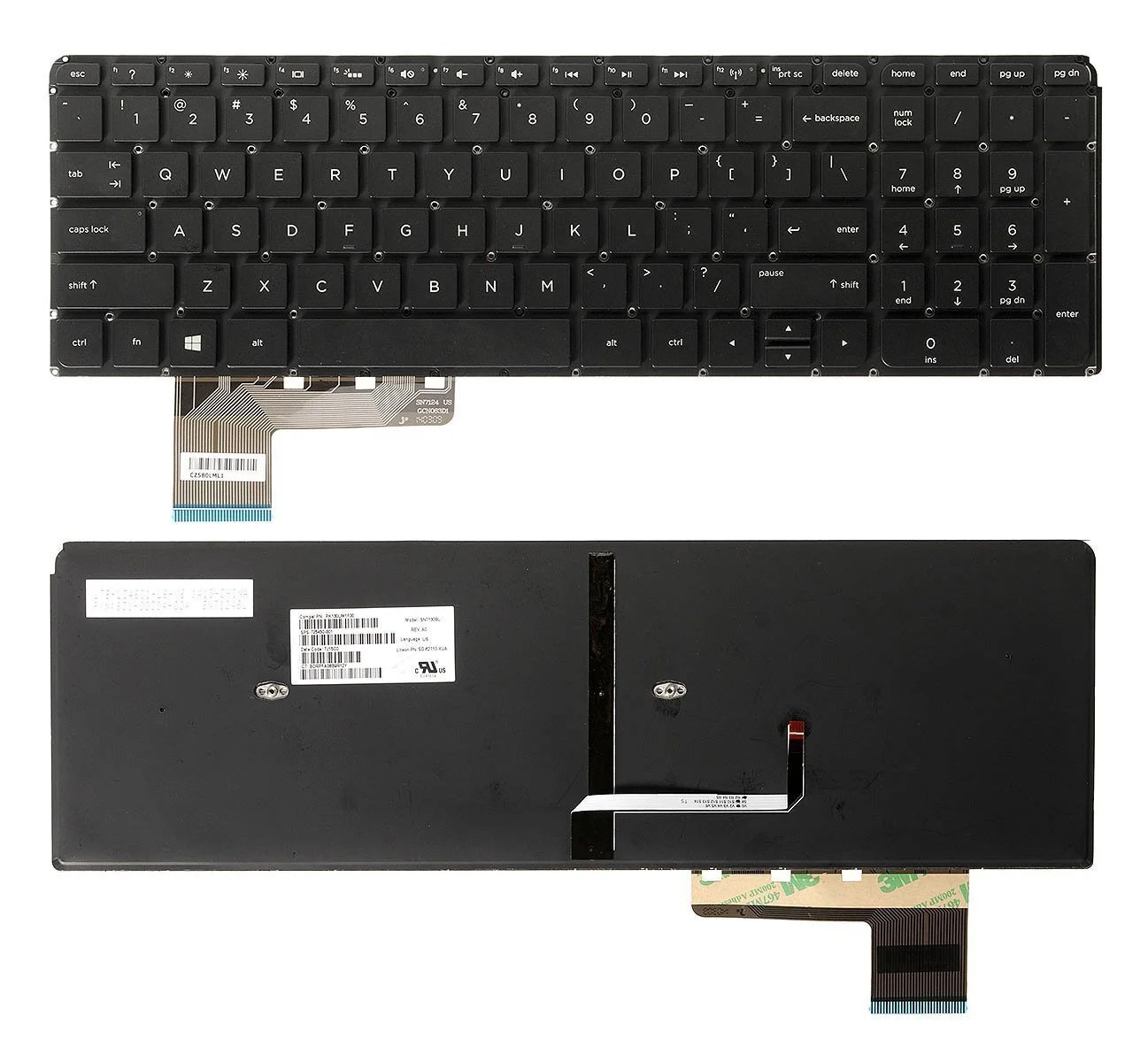 Πληκτρολόγιο Laptop HP Envy M6-K M6-K000 M6-K100 Series Xωρις Frame - Καινούριο Πληκτρολόγιο Laptop HP Envy M6-K M6-K000 M6-K100 Series Xωρις Frame - Καινούριο