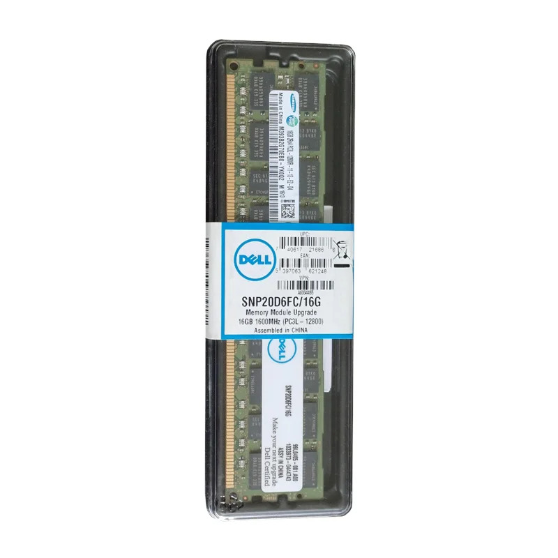 Server Ram Dell 16GB 1600MHz DDR3 PC3L-12800R 2Rx4 Registered ECC - Καινούριο
