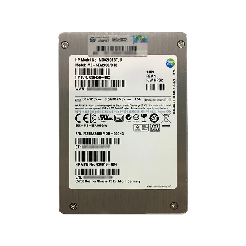 SSD 2.5" 200GB SATA 3 Gbps - GRADE A
