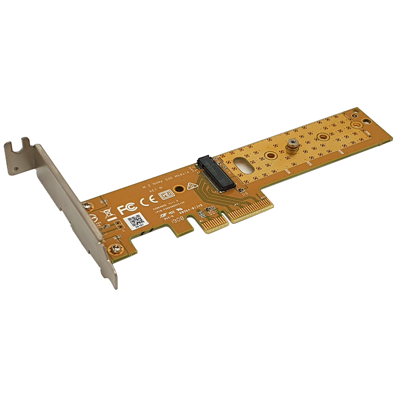 DELL M.2 NVMe M-Key to PCIe Adapter Low Profile - GRADE A