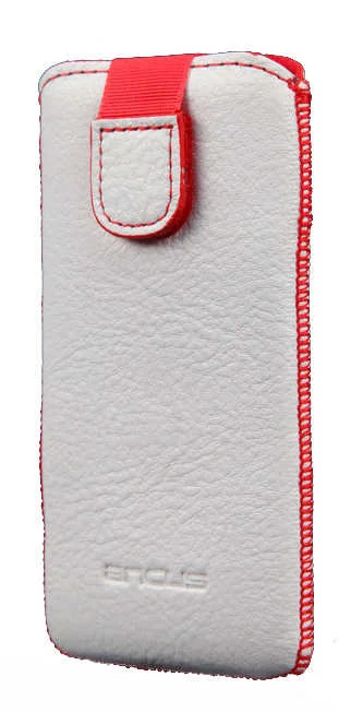 Θήκη Protect Ancus για Apple iPhone SE 5 5S 5C Nokia 105 TA-1174 και Huawei Y360 Old Leather Λευκή με Κόκκινη Ραφή Θήκη Protect Ancus για Apple iPhone SE 5 5S 5C Nokia 105 TA-1174 και Huawei Y360 Old Leather Λευκή με Κόκκινη Ραφή
