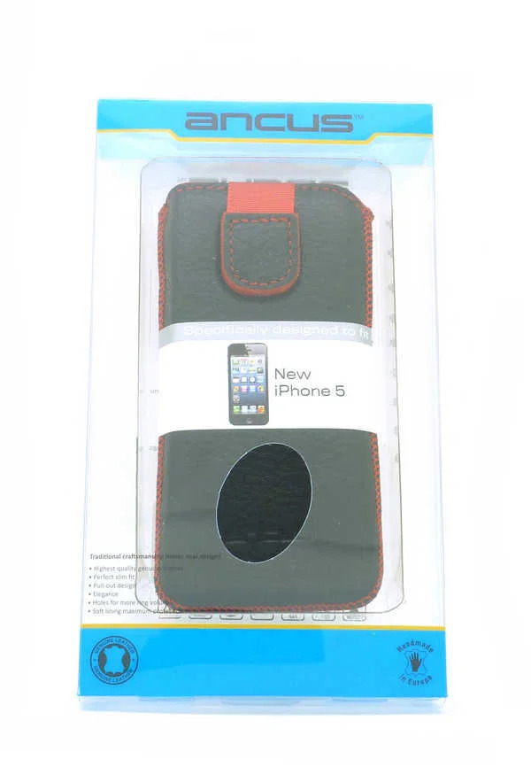 Θήκη Protect Ancus για Apple iPhone SE 5 5S 5C Nokia 105 TA-1174 και Huawei Y360 Δέρμα Μαύρη με Κόκκινη Ραφή Θήκη Protect Ancus για Apple iPhone SE 5 5S 5C Nokia 105 TA-1174 και Huawei Y360 Δέρμα Μαύρη με Κόκκινη Ραφή