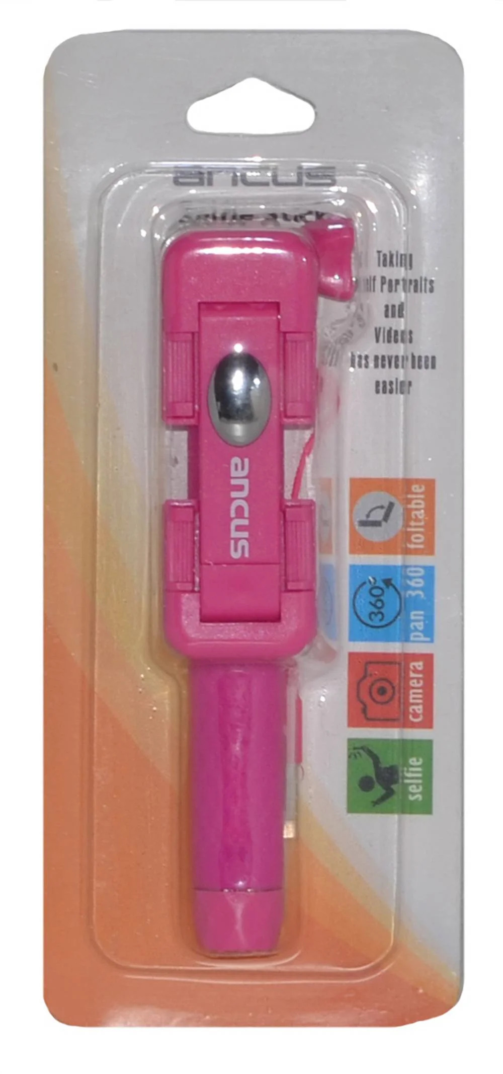 Selfie Stick Ancus Colour Μώβ με Καλώδιο Jack 3.5mm (Μήκος Κονταριού 13.5cm, Μήκος Ανοίγματος 65cm) Selfie Stick Ancus Colour Μώβ με Καλώδιο Jack 3.5mm (Μήκος Κονταριού 13.5cm, Μήκος Ανοίγματος 65cm)