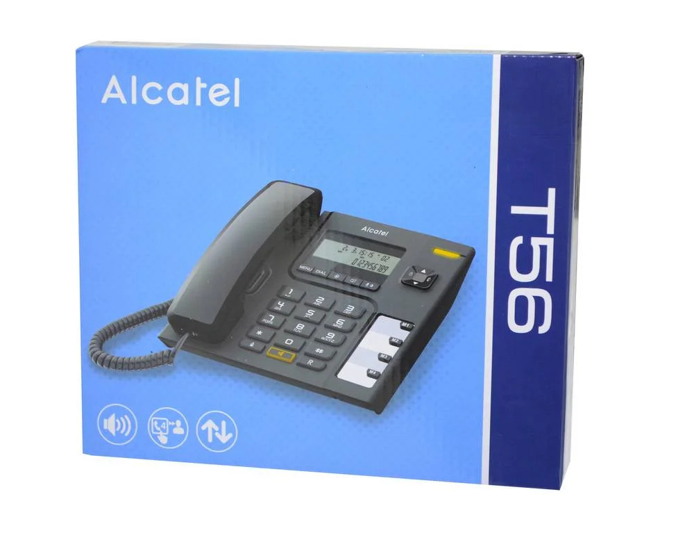 Σταθερό Ψηφιακό Τηλέφωνο Alcatel T56 Μαύρο Σταθερό Ψηφιακό Τηλέφωνο Alcatel T56 Μαύρο