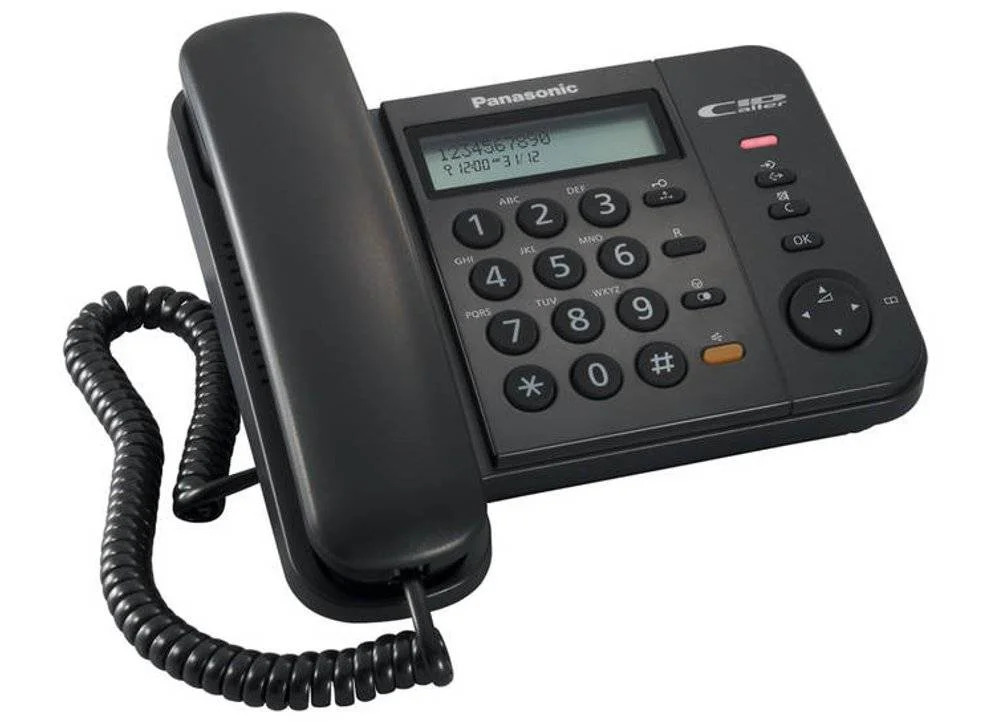 Σταθερό Ψηφιακό Τηλέφωνο Panasonic KX-TS560EX2B Μαύρο Σταθερό Ψηφιακό Τηλέφωνο Panasonic KX-TS560EX2B Μαύρο