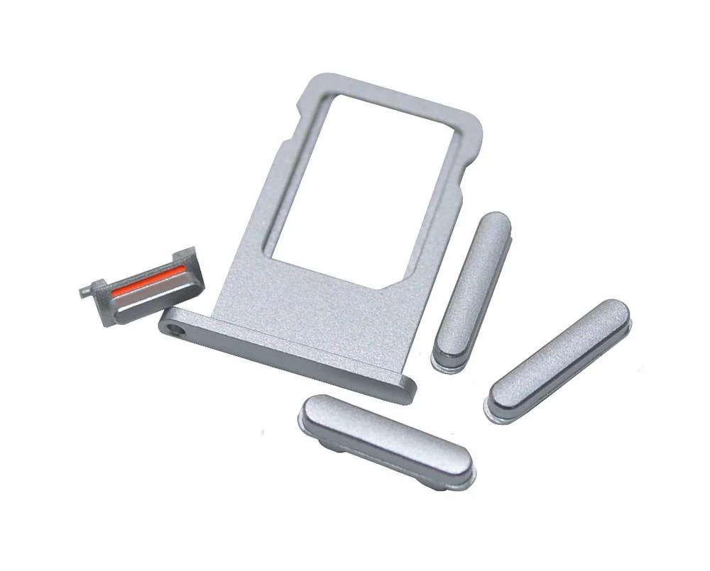 Πίσω Κάλυμμα Apple iPhone 6 με Σετ Κουμπιών και Sim Tray Ασημί Swap Πίσω Κάλυμμα Apple iPhone 6 με Σετ Κουμπιών και Sim Tray Ασημί Swap