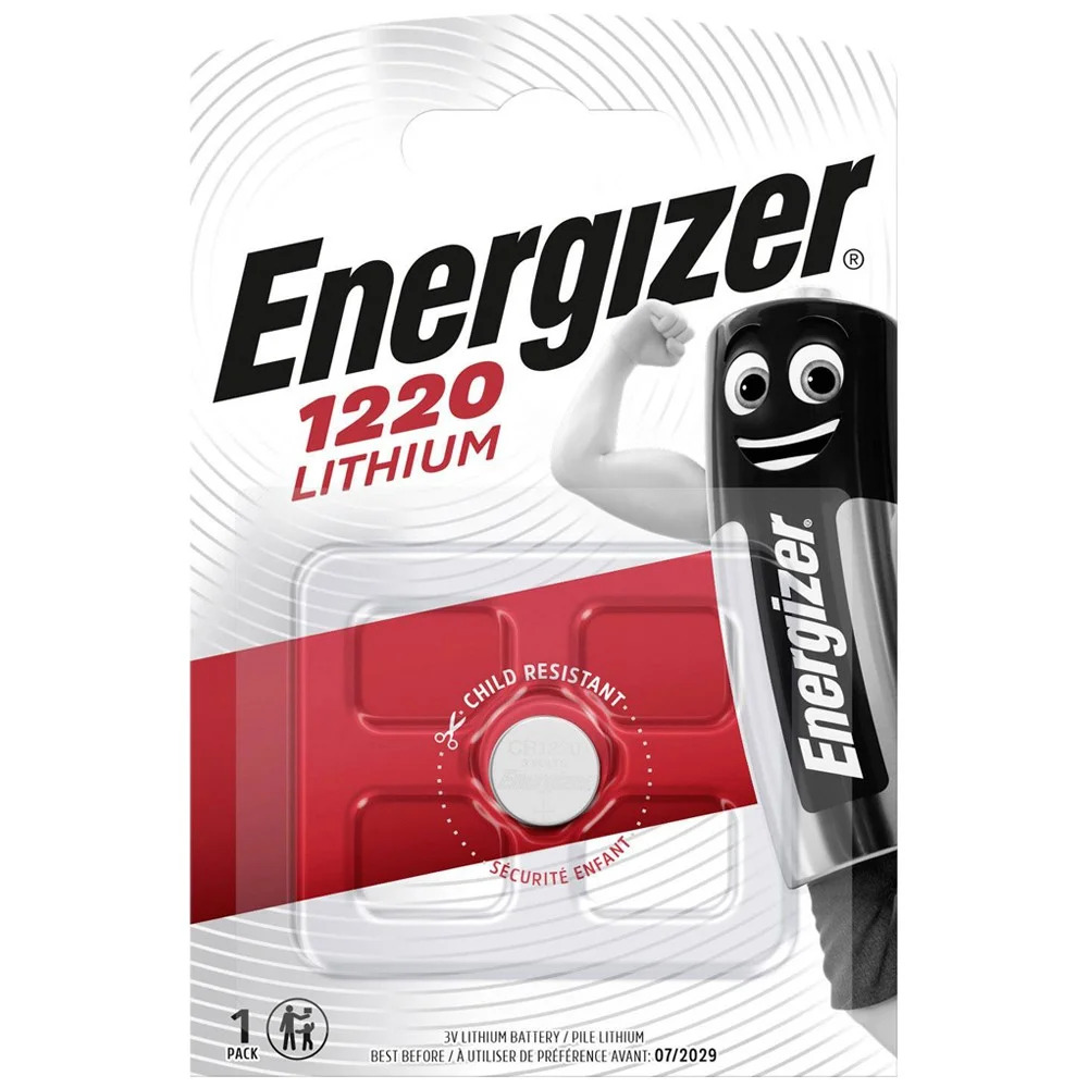 Buttoncell Energizer Lithium CR1220 3V Τεμ. 1 Buttoncell Energizer Lithium CR1220 3V Τεμ. 1