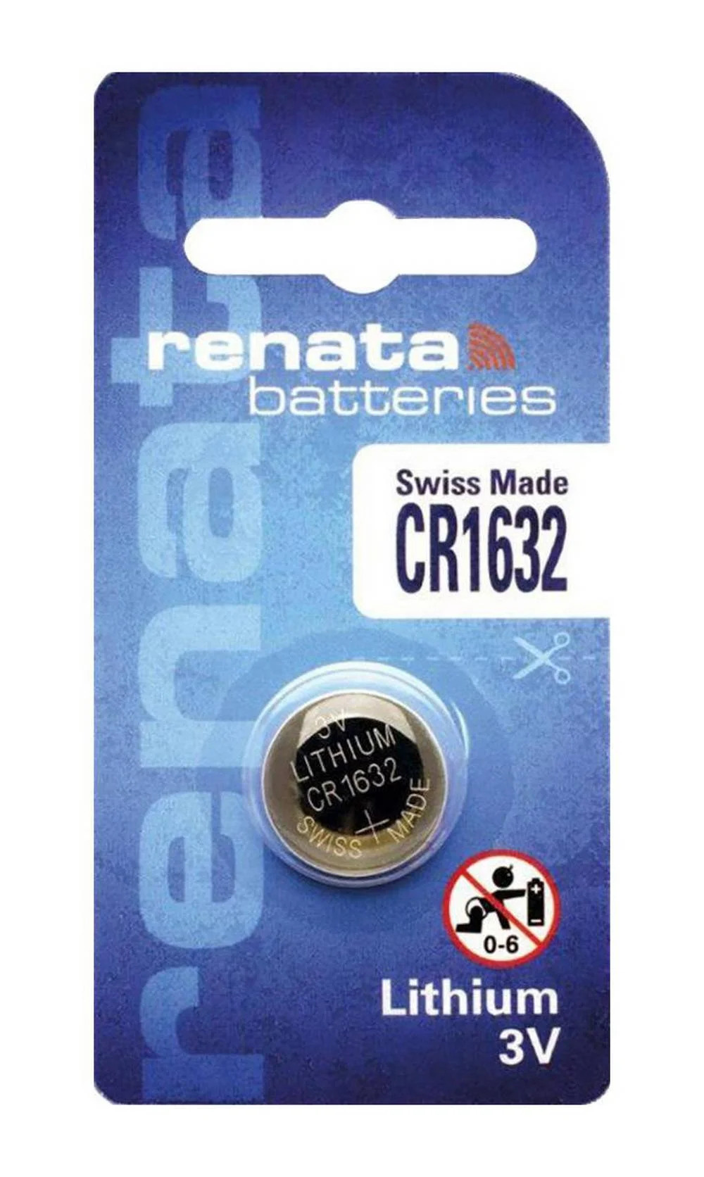 Buttoncell Lithium Electronics Renata CR1632 Τεμ. 1 Buttoncell Lithium Electronics Renata CR1632 Τεμ. 1