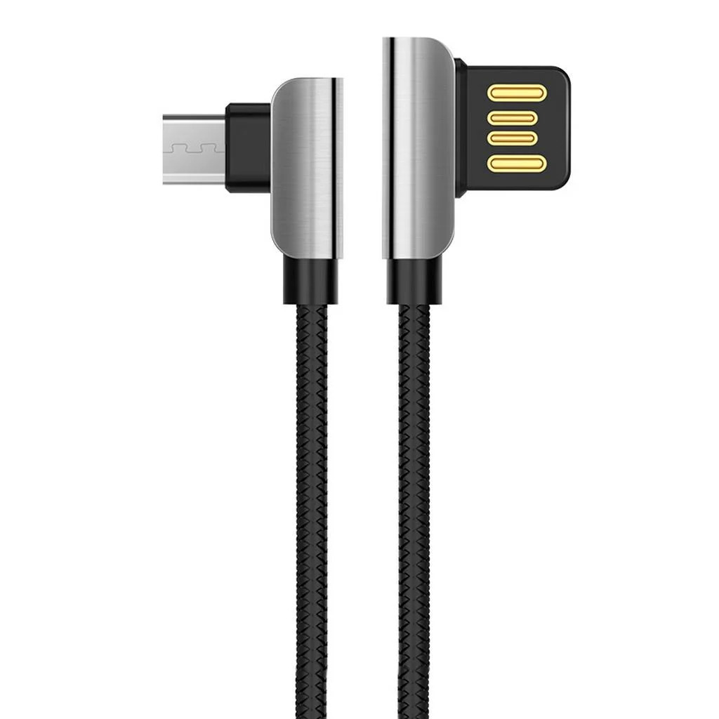 Καλώδιο σύνδεσης Hoco U42 Exquisite Steel USB σε Micro-USB Fast Charging 2.4A Μαύρο 1.2m Καλώδιο σύνδεσης Hoco U42 Exquisite Steel USB σε Micro-USB Fast Charging 2.4A Μαύρο 1.2m