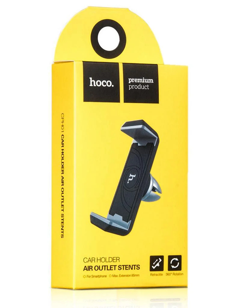 Βάση Στήριξης Αεραγωγού Αυτοκινήτου Hoco CPH01 Μαύρη - Γκρι Βάση Στήριξης Αεραγωγού Αυτοκινήτου Hoco CPH01 Μαύρη - Γκρι