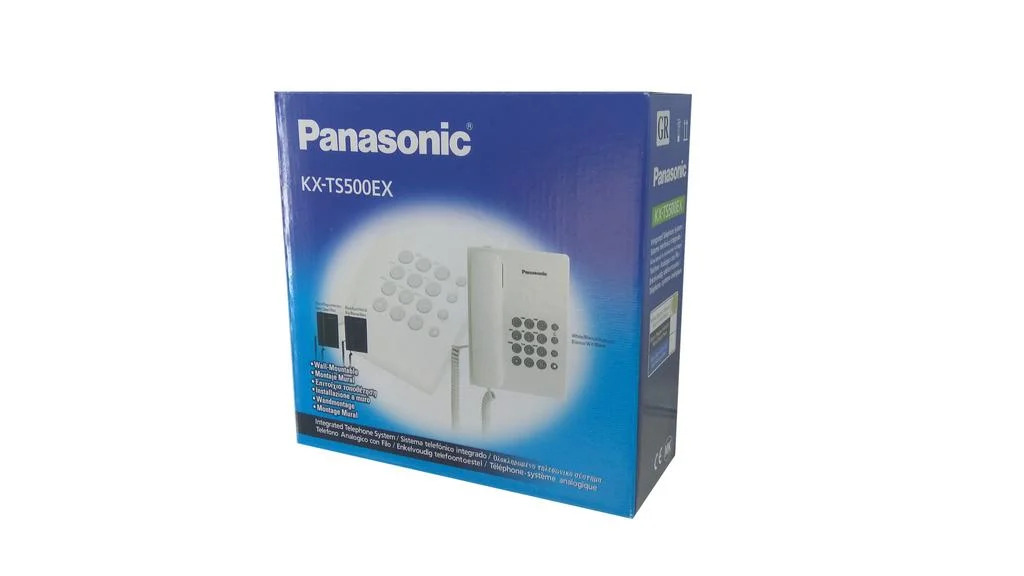Σταθερό Ψηφιακό Τηλέφωνο Panasonic KX-TS500EXW Λευκό Σταθερό Ψηφιακό Τηλέφωνο Panasonic KX-TS500EXW Λευκό