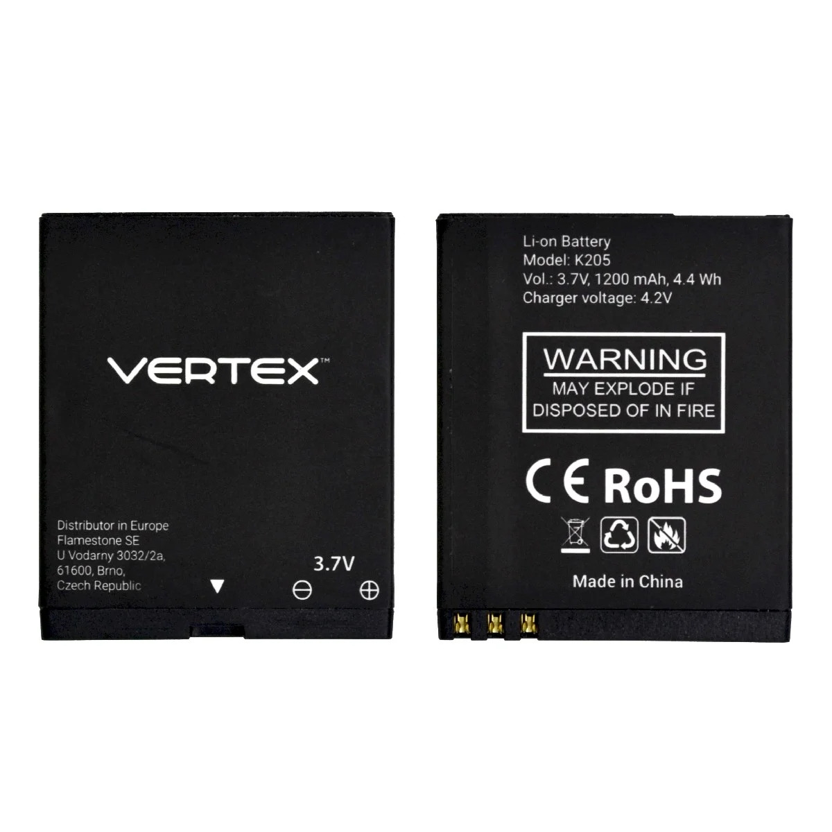 Μπαταρία Vertex για K205 1200mAh Original Bulk Μπαταρία Vertex για K205 1200mAh Original Bulk