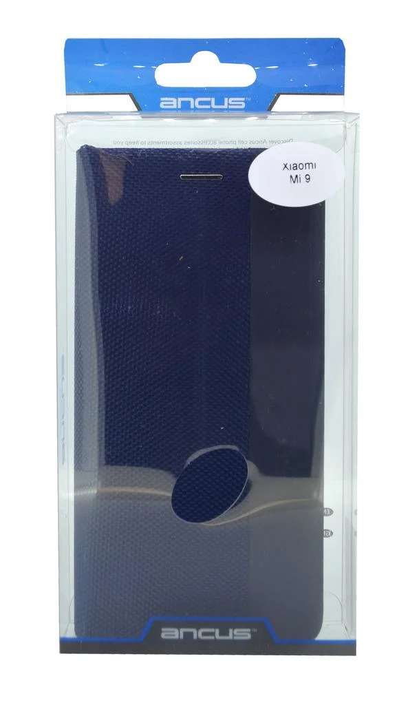 Θήκη Book Ancus Magnetic Canvas για Xiaomi Mi 9 TPU Μαύρη-Μπλε Θήκη Book Ancus Magnetic Canvas για Xiaomi Mi 9 TPU Μαύρη-Μπλε