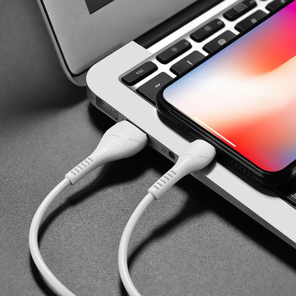 Καλώδιο Hoco X37 Cool Power USB σε Lightning Fast Charging 2.4A Λευκό 1m Καλώδιο Hoco X37 Cool Power USB σε Lightning Fast Charging 2.4A Λευκό 1m